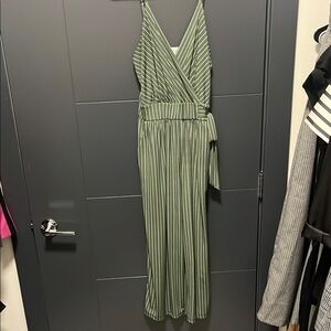 Green Striped Jumper